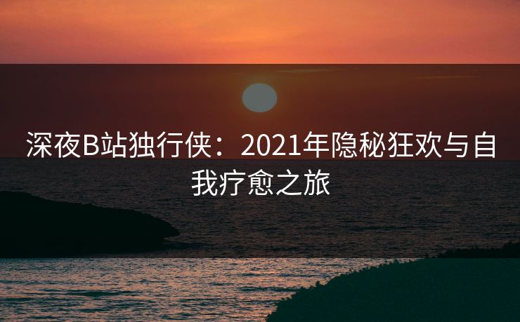 深夜B站独行侠：2021年隐秘狂欢与自我疗愈之旅